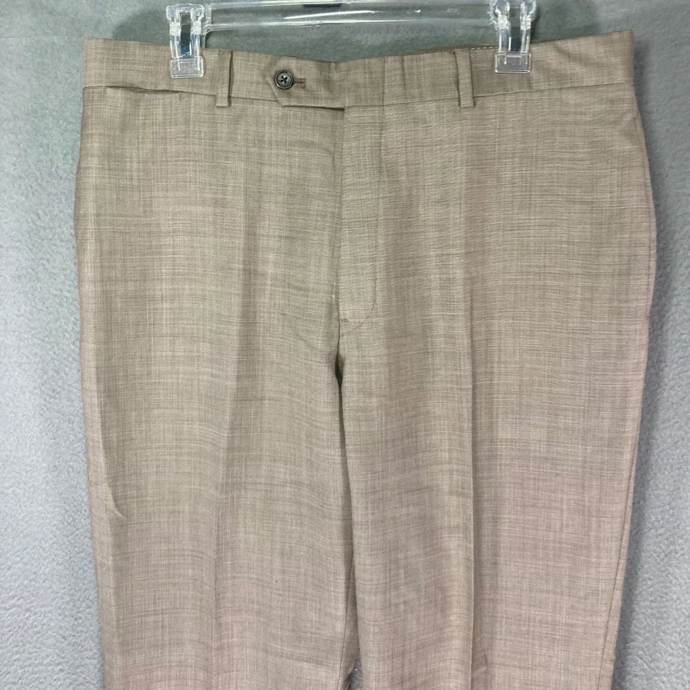Tommy Hilfiger Men's Wool‎ Blend Dress Pants Slacks Tan Size 36x30 Pleated